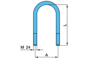 RUGÓKENGYEL BPW M24x3x152 (128) L=310