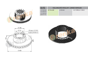 FÉKTÁRCSA SAF 430MM