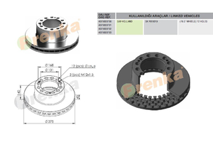 FÉKTÁRCSA SAF 377MM