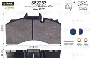 FÉKBETÉT BPW TSB 4309 430-AS TÁRCSÁHOZ